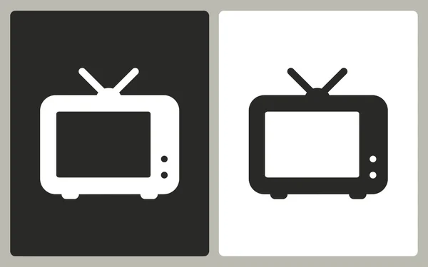 Tv - Vektorsymbol. — Stockvektor