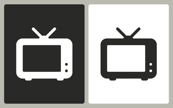 TV - icono de vector . — Vector de stock