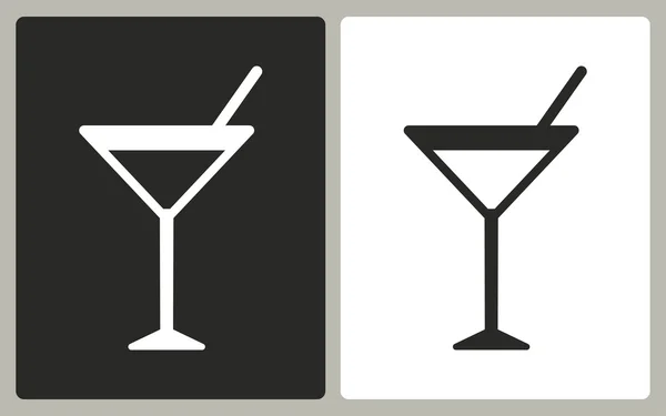 Cocktail - ícone vetorial . —  Vetores de Stock