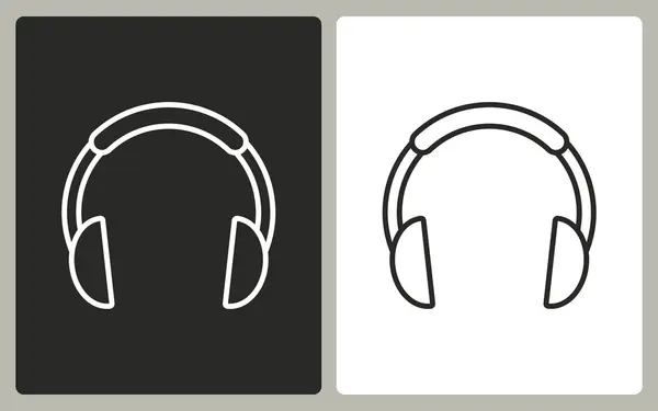 Kopfhörer - Vektor-Symbol. — Stockvektor