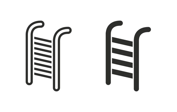 Escalera - icono de vector . — Vector de stock