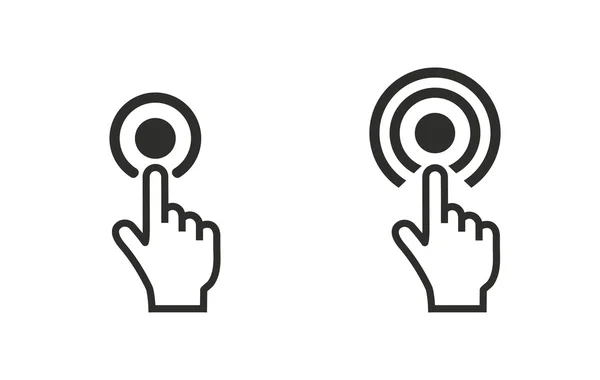 Touch - pictogram van de vector. — Stockvector