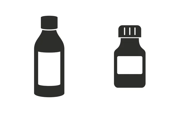 İlaç şişesi - vektör simgesi. — Stok Vektör