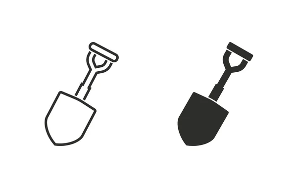 Shovel - vector icon. — Stock Vector