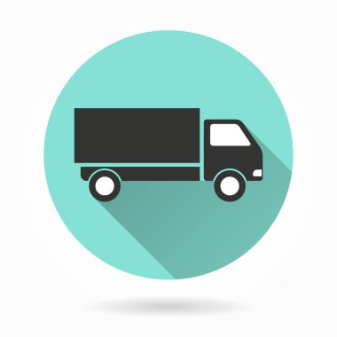 Kamyon vektör simgeler.