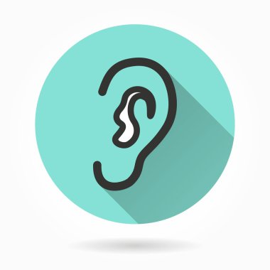 Kulak vektör simgeler.