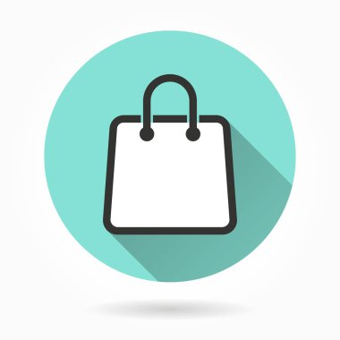 Alışveriş çantası vektör simgeler.