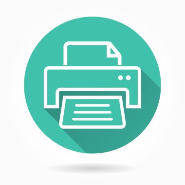 Yazıcı vektör simgeler.