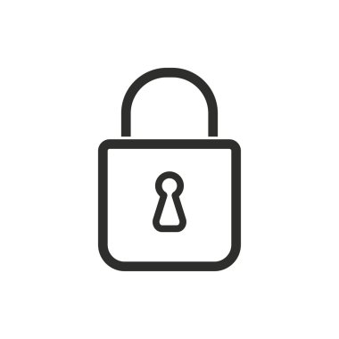 Kilit - vektör simgesi.