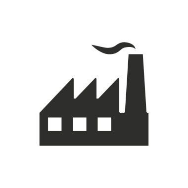 Fabrika - vektör simgesi.