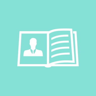 Kitap - vektör simgesi. 