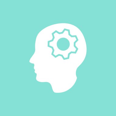 Beyin fırtınası - vektör simgesi. 