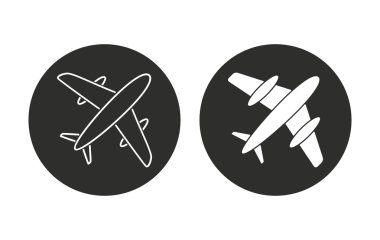 uçak - vektör simgesi.