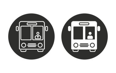 Otobüs - vektör simgesi.