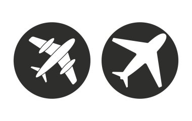 uçak - vektör simgesi.