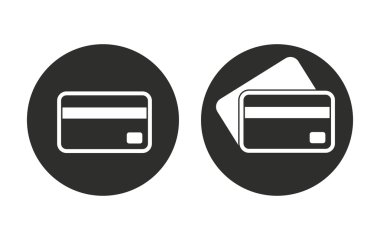 Kredi kartı - vektör simgesi.