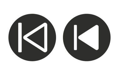 Geriye dönük-vektör simgesi.