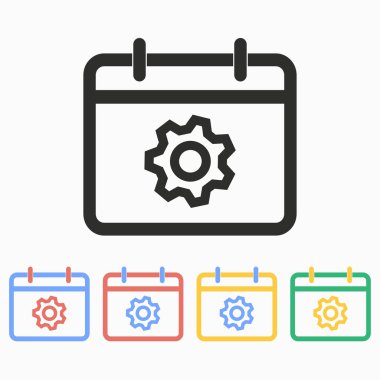 Takvim - vektör simge planlama.