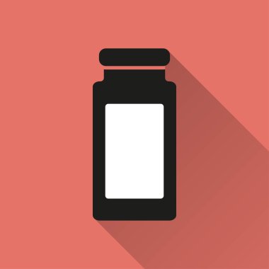 İlaç şişesi - vektör simgesi.