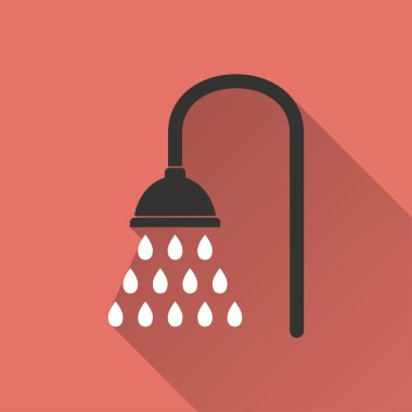 Duş - vektör simgesi.