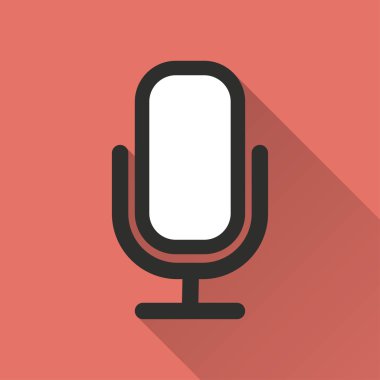 Mikrofon - vektör simgesi.