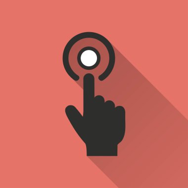 Dokunma - vektör simgesi.