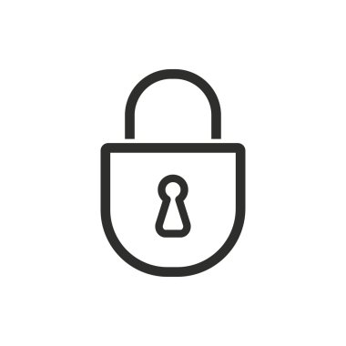 Kilit - vektör simgesi.