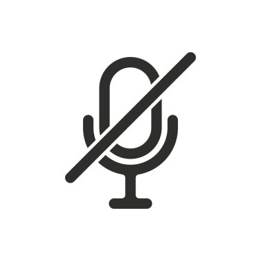 Mikrofon - vektör simgesi.