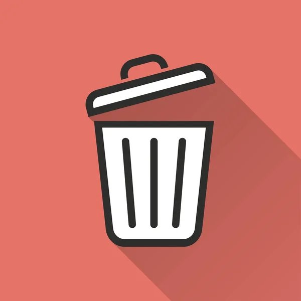 Bin - vector pictogram. — Stockvector