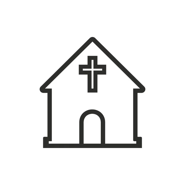 Церква - векторна ікона . — стоковий вектор