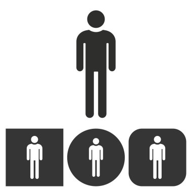 Man - vektör simgesi.