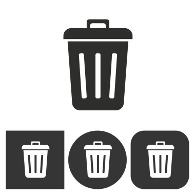 Bin - vektör simgesi.