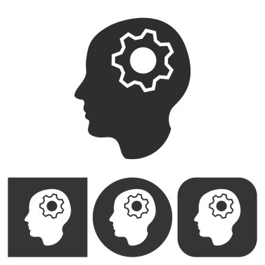 Beyin fırtınası - vektör simgesi.