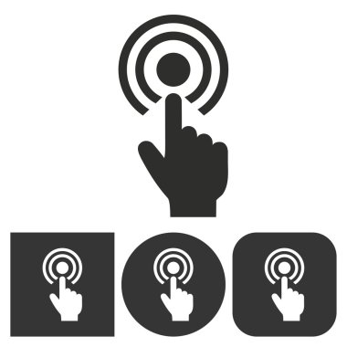 Dokunma - vektör simgesi.