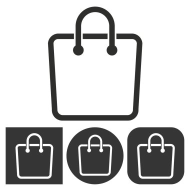 alışveriş çantası - vektör simgesi.