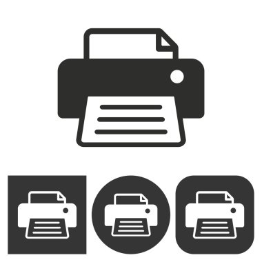 Yazıcı - vektör simgesi.