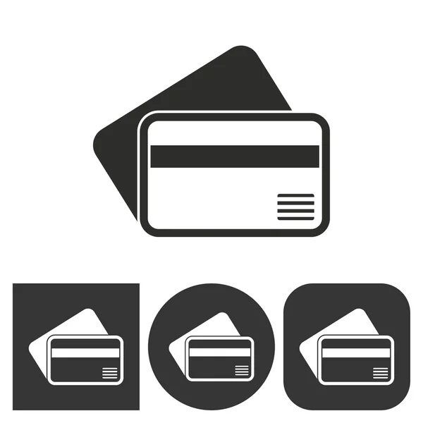 Tarjeta de crédito - vector icono . — Archivo Imágenes Vectoriales