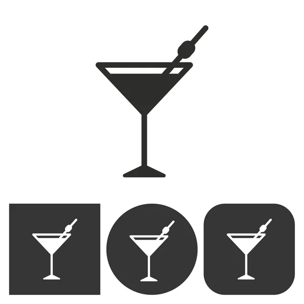 Cocktail - Vektorsymbol. — Stockvektor