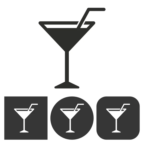 Cocktail - Vektorsymbol. — Stockvektor