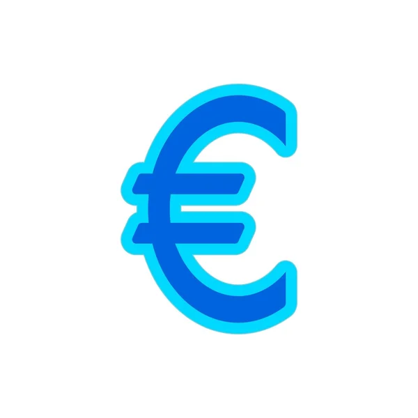 Euro - icono de vector . — Vector de stock