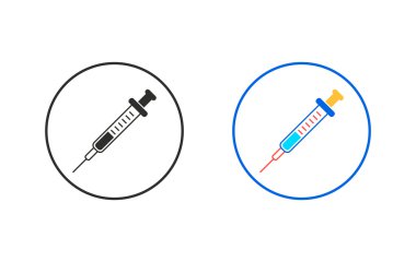 Şırınga - vektör simgesi.