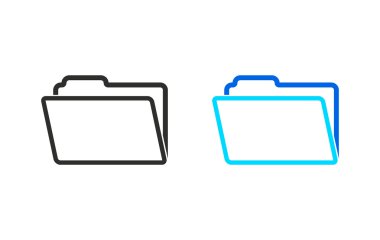 Klasör - vektör simgesi.