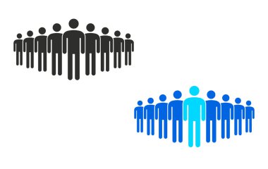 İnsanlar - vektör simgesi.