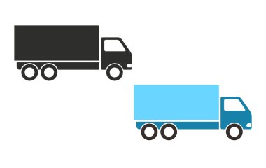 Kamyon - vektör simgesi.