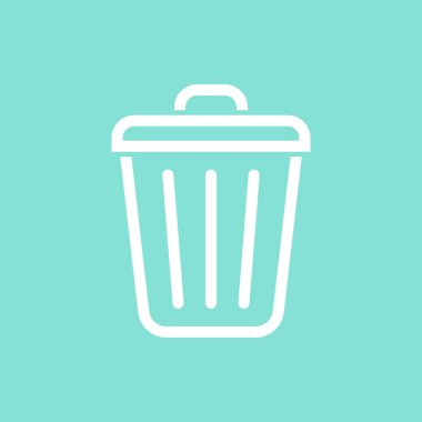 Bin - vektör simgesi. 