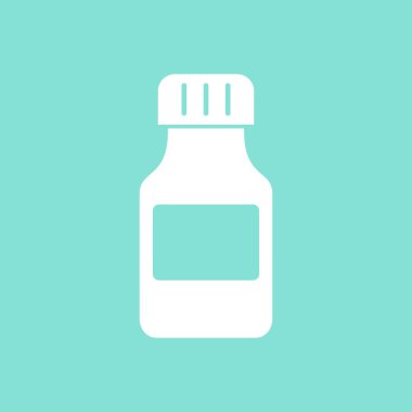 İlaç şişesi - vektör simgesi. 