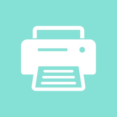 Yazıcı - vektör simgesi. 