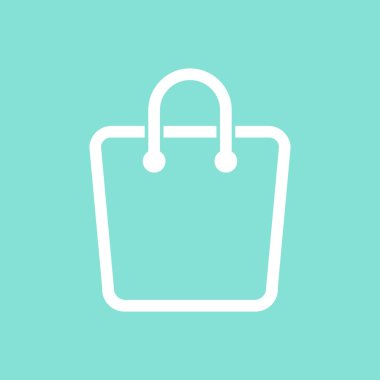 alışveriş çantası - vektör simgesi. 