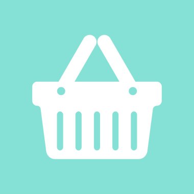 Alışveriş sepeti - vektör simgesi. 