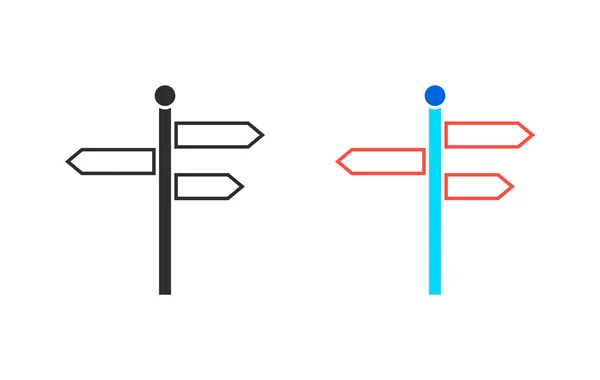 Señalización - icono de vector . — Archivo Imágenes Vectoriales